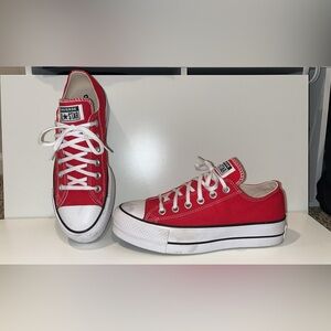 Platform red converse